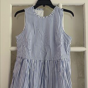 J..Crew Sleeveless tiered midi dress in cotton poplin Dress NWT